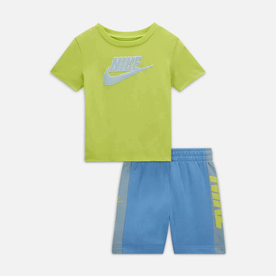 Set maglietta/pantaloncini Nike Baby - giallo/blu