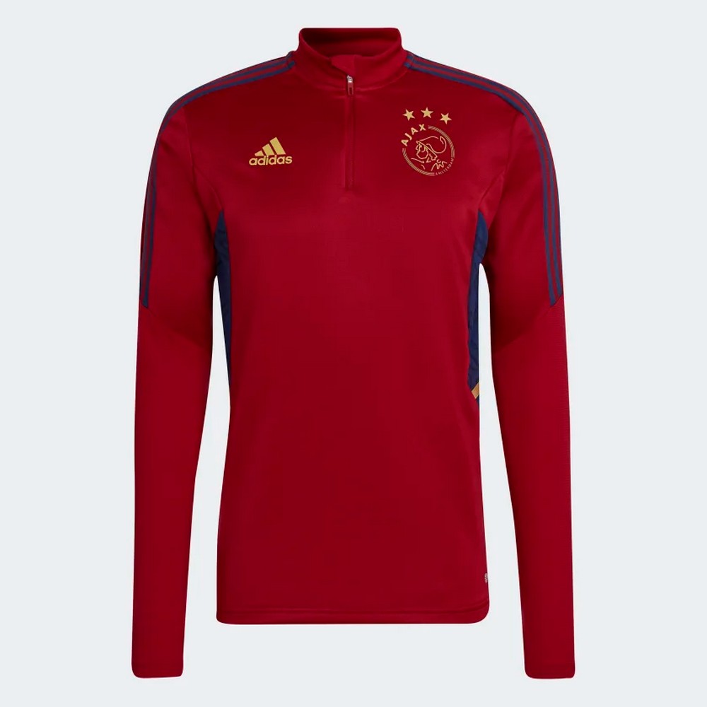 Haut d'entrainement Ajax Amsterdam Condivo 2022/2023 - Rouge/Bleu