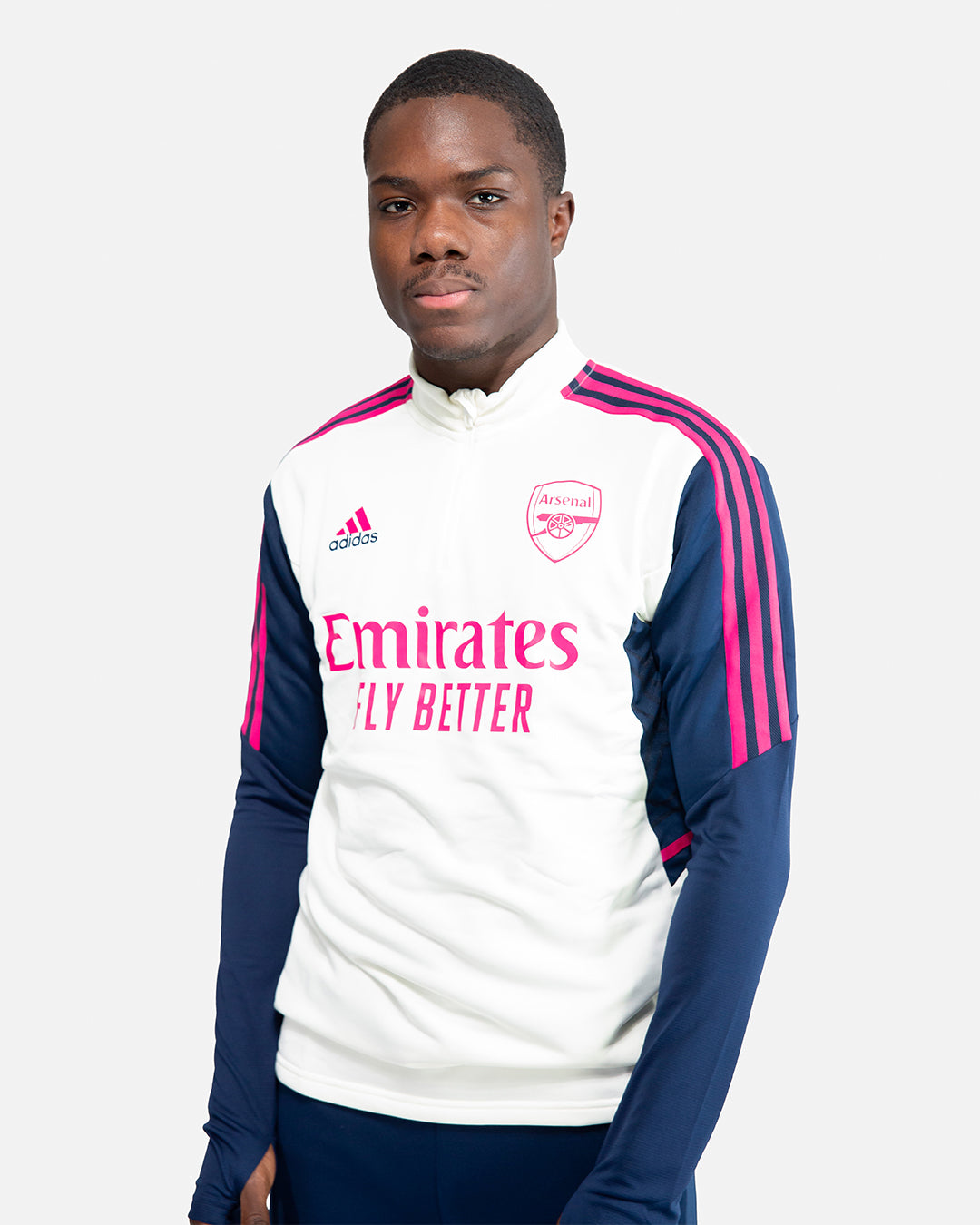 Haut d'entrainement Arsenal 2022/2023 - Blanc/Bleu/Rose