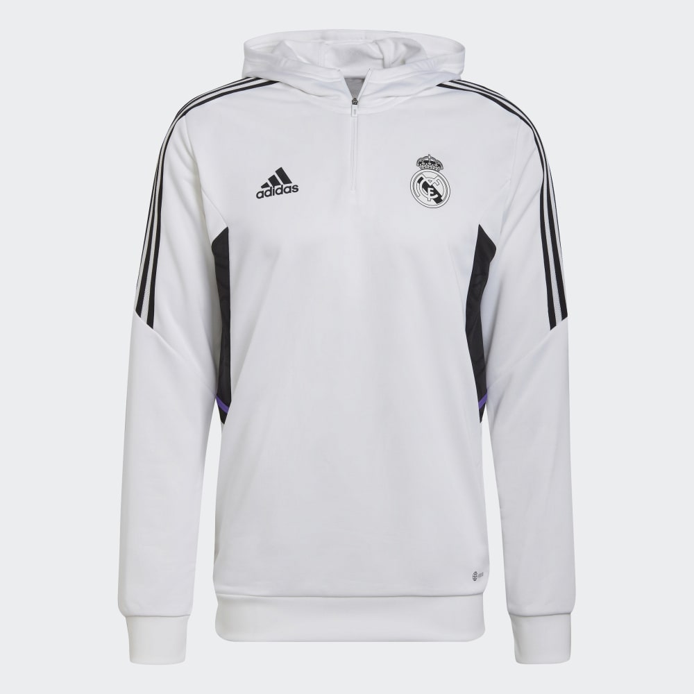 Chandal Real Madrid 2023/2024 Con Capucha Blanco 