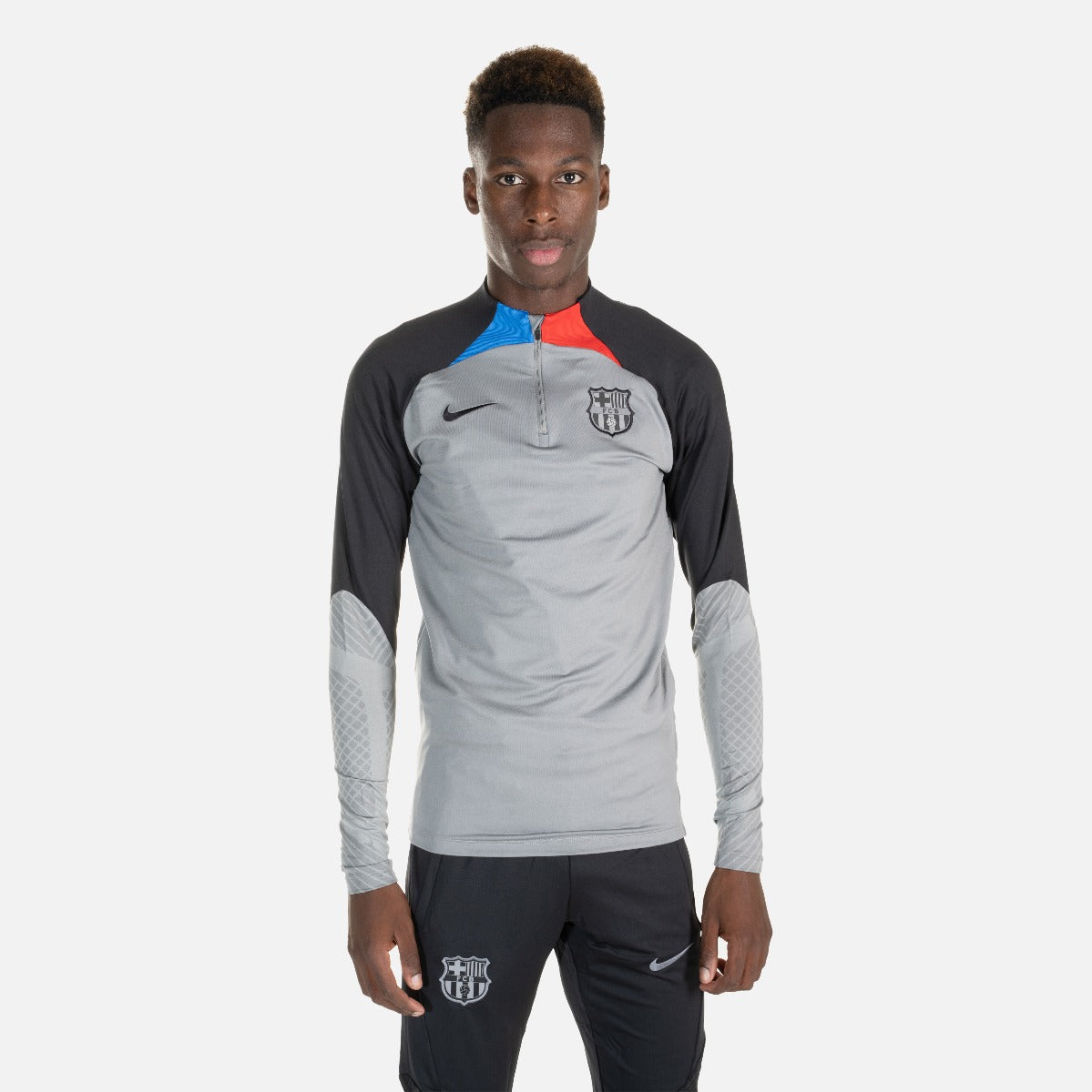 Maglia da allenamento FC Barcelona Strike 2022/2023 - Grigio/Nero