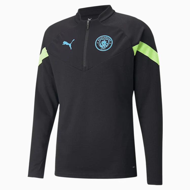 Haut d'entrainement Manchester City 2022/2023 - Noir/Jaune/Bleu