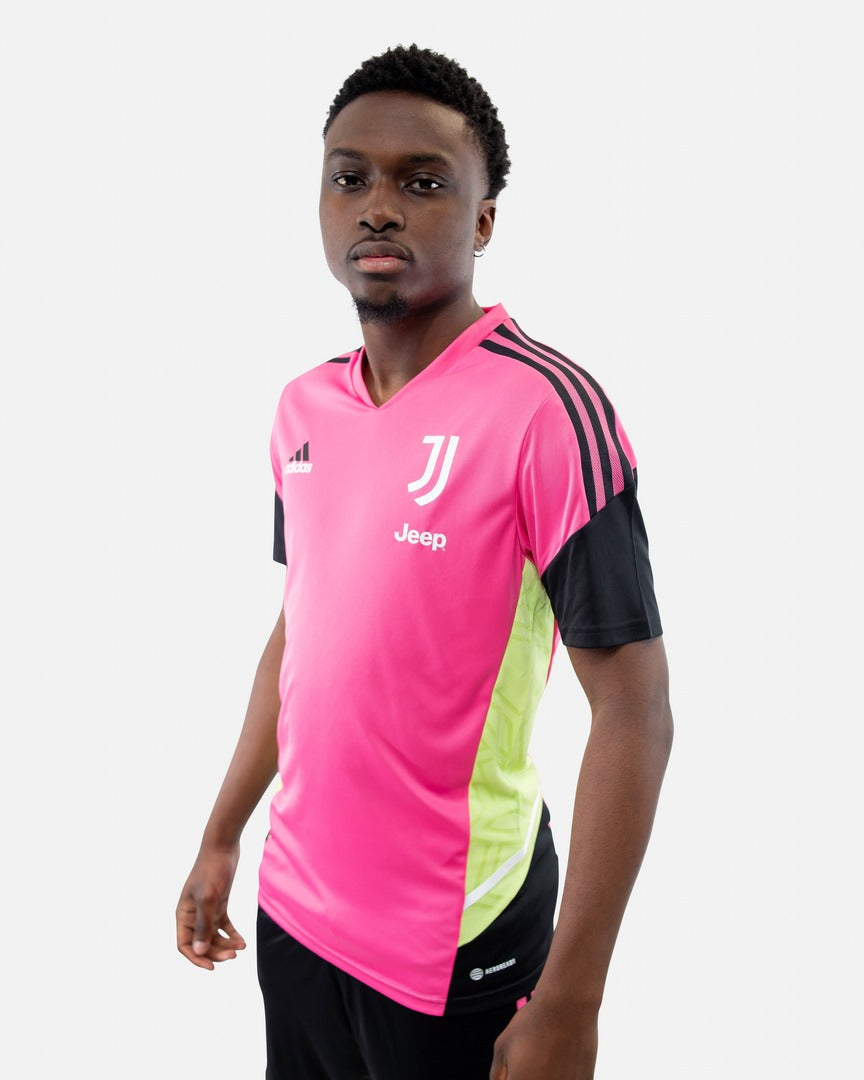 Maillot entraînement Nike rose noir sur