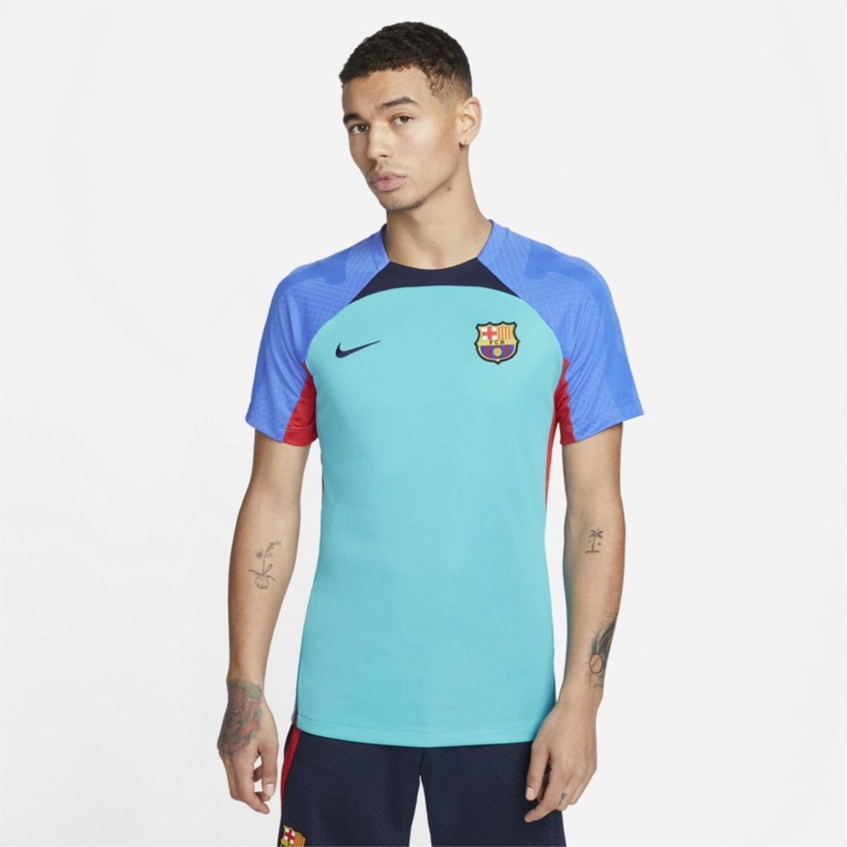 Maillot d'entrainement FC Barcelone Strike 2022/2023 - Bleu/Rouge