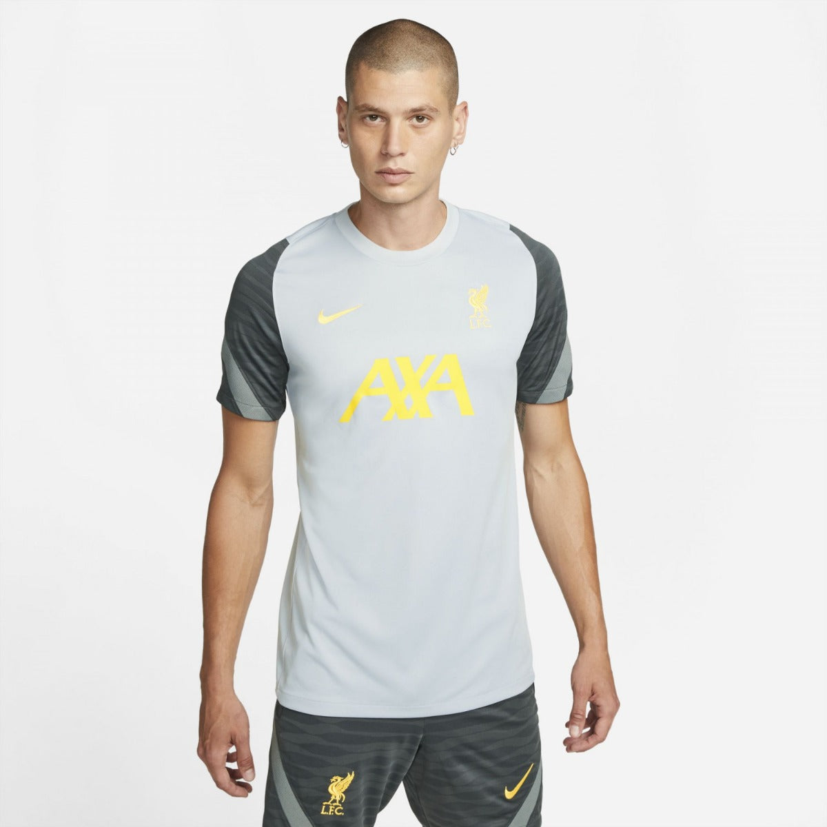 Maillot d'entrainement Liverpool 2021/2022 - Gris/Jaune