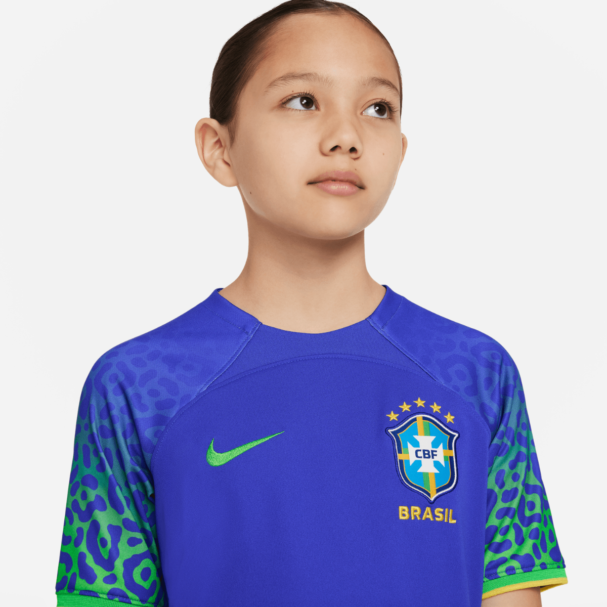 Maglia Away Junior Brasile 2022 - Blu/Verde