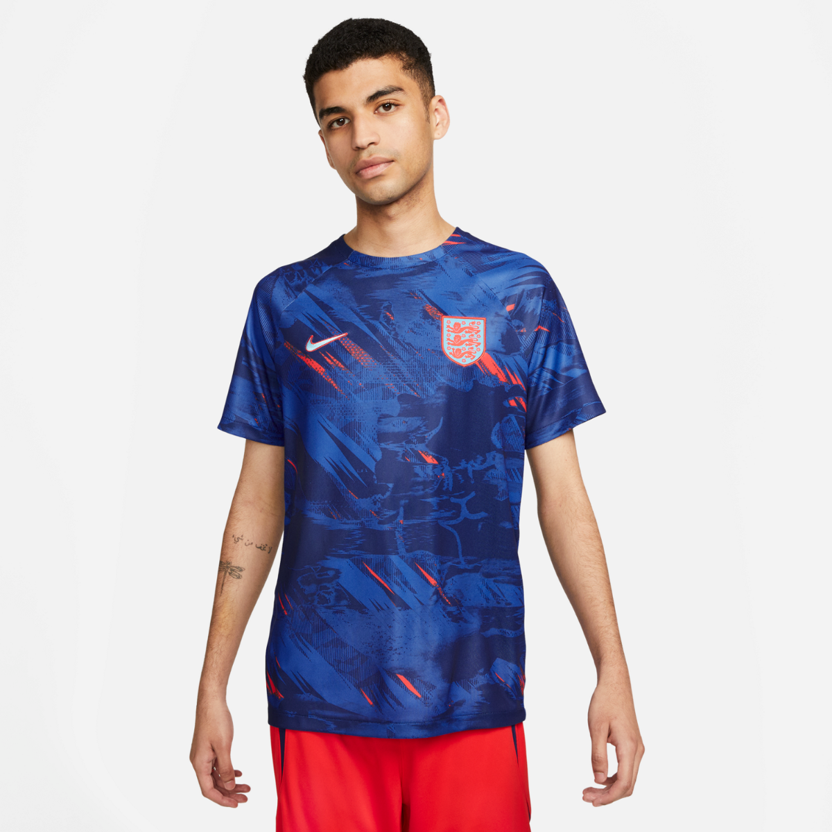 Maillot Pré-Match Angleterre 2022 - Bleu/Rouge