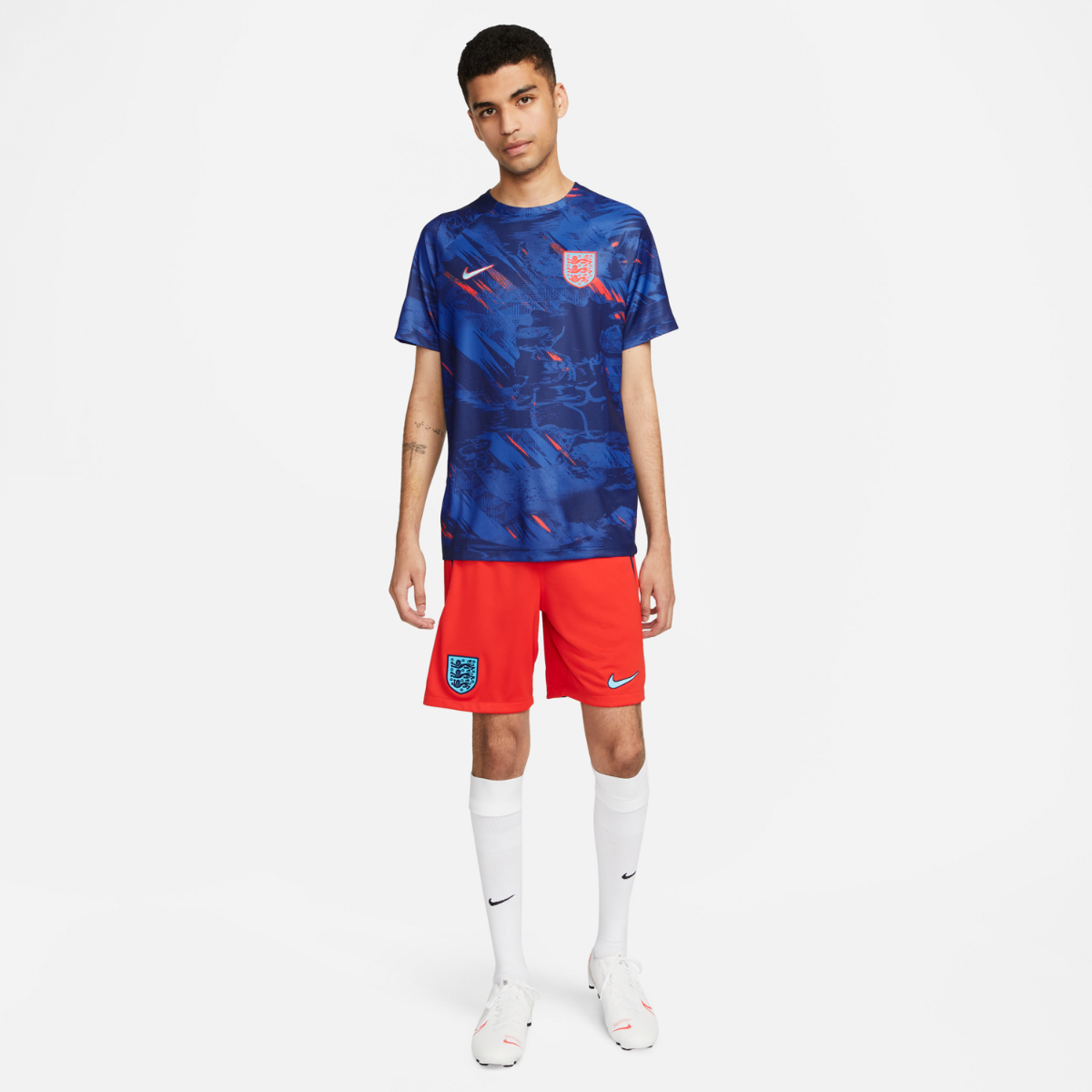 Maillot Pré-Match Angleterre 2022 - Bleu/Rouge