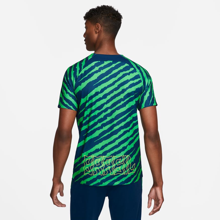 Maillot Pré-Match Brésil 2022 - Bleu/Vert