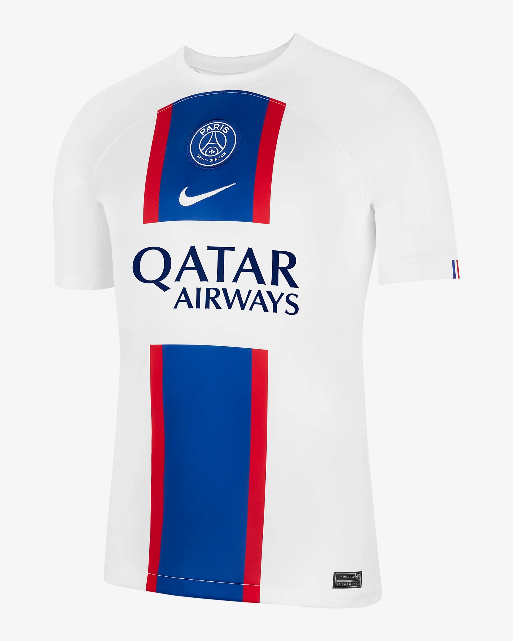 Nouveau Maillot Foot Survetement Paris PSG Enfant Blanc 2022-2023