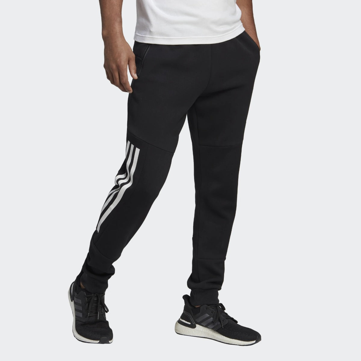 Pantalones adidas 3 Stripe Future Icons - Negro/Blanco