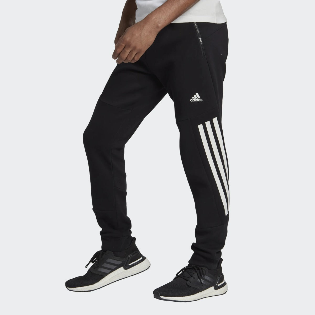 Pantalones adidas 3 Stripe Future Icons - Negro/Blanco