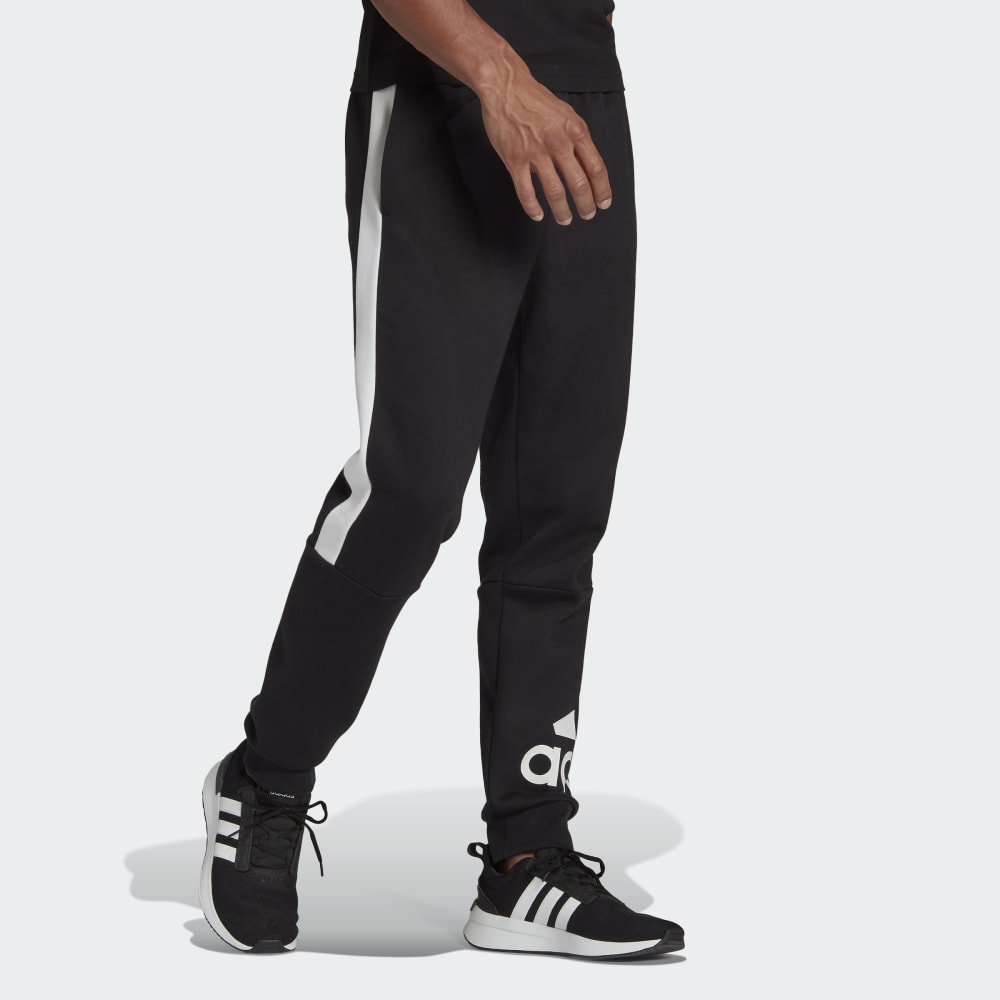 Pantalon Adidas Essentials Colorblock - Noir/Blanc