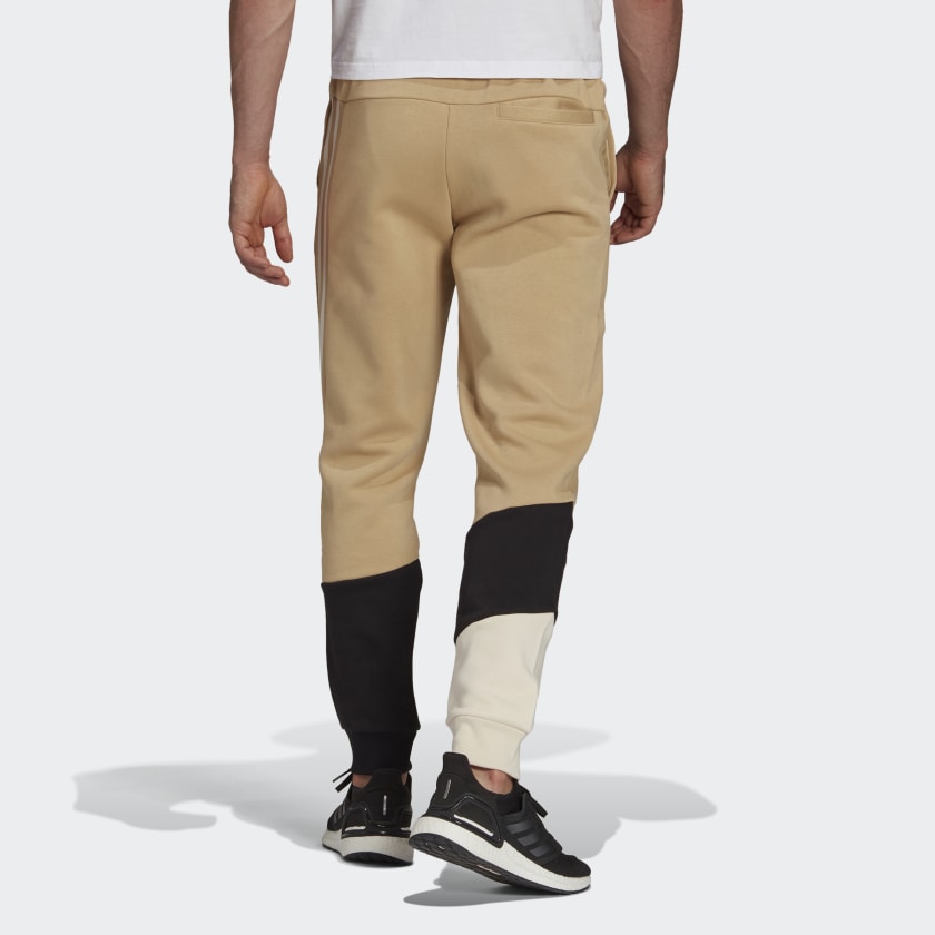 Pantalón Adidas Sportswear Colorblock - Beige/Noir