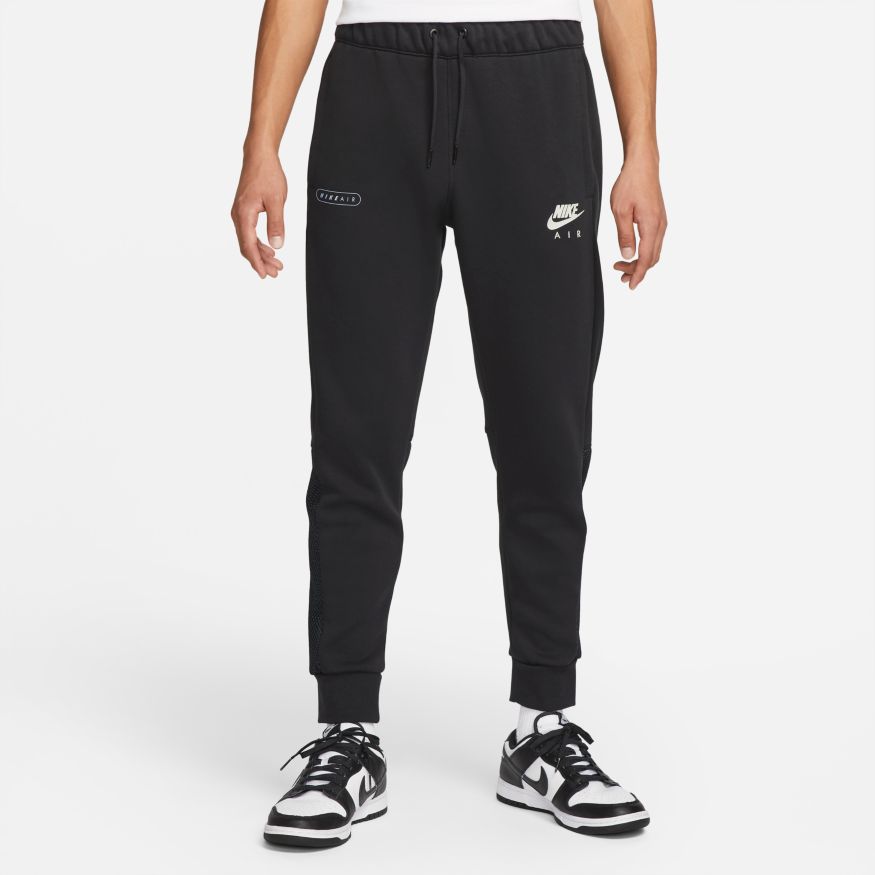 Pantalones Nike Air Fleece Brushed - Gris/Blanco - Footkorner - Footkorner