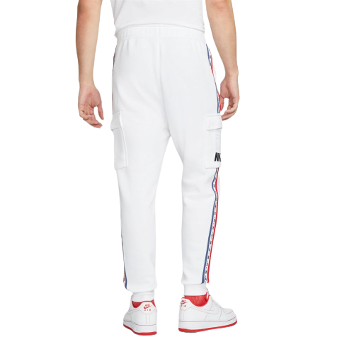 Pantalon Cargo Nike Sportswear Fleece - Blanc/Bleu/Rouge