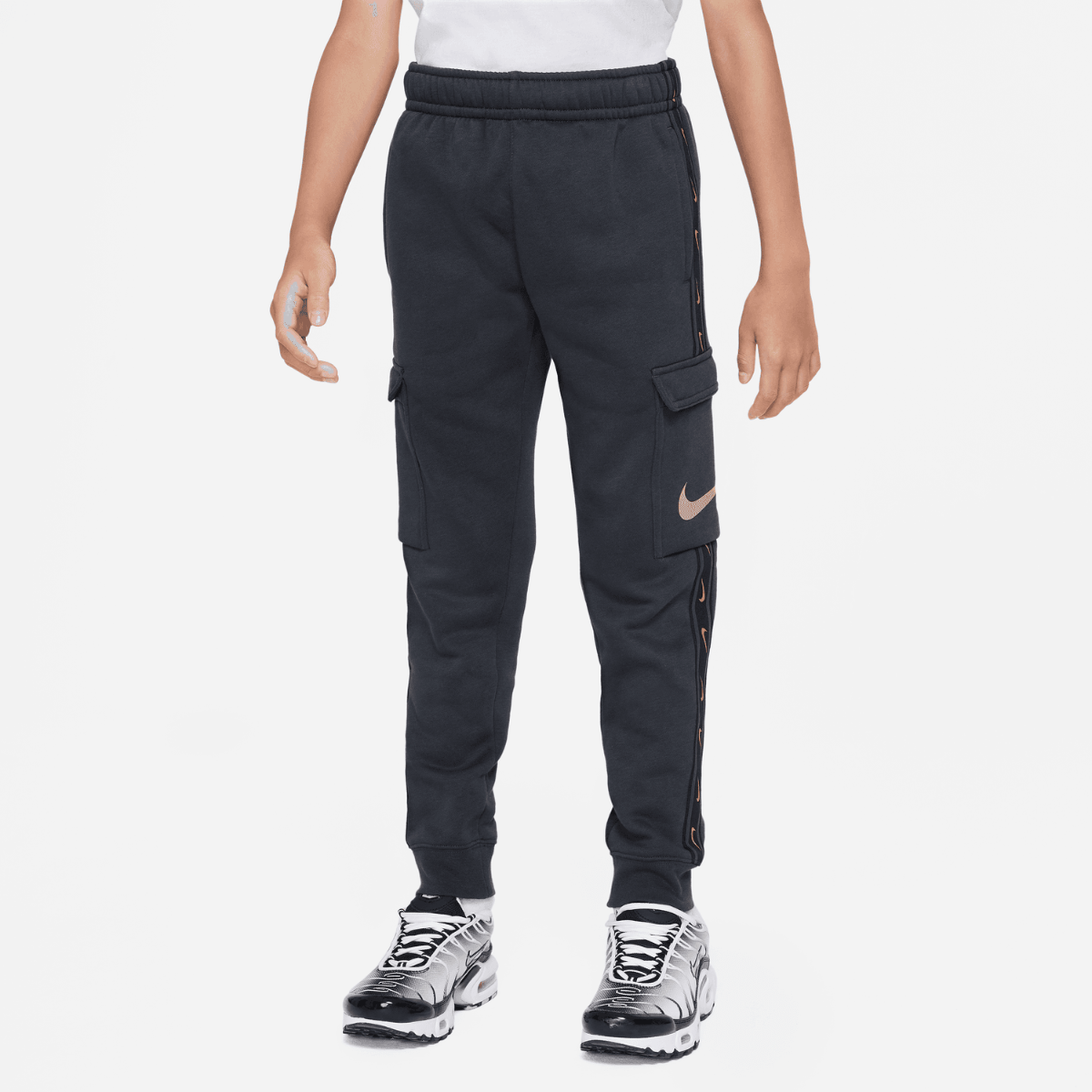Pantalon Cargo Nike Sportswear Tech Fleece Junior - Gris/Doré