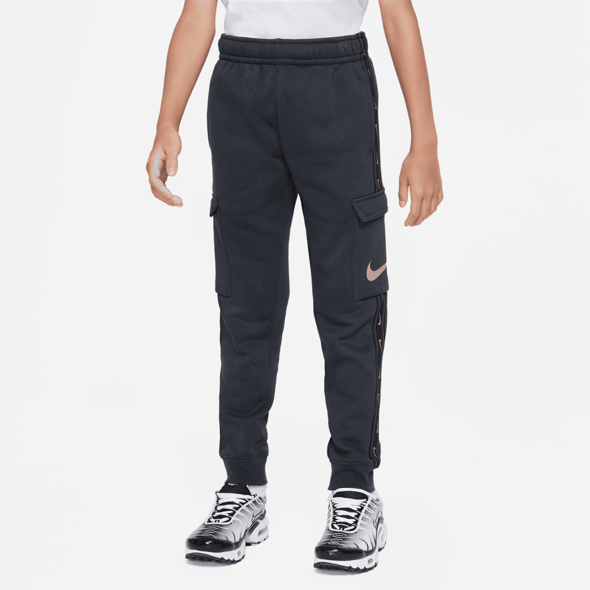 Nike Sportswear Tech Fleece Junior Cargo Pants Dark Grey Gold