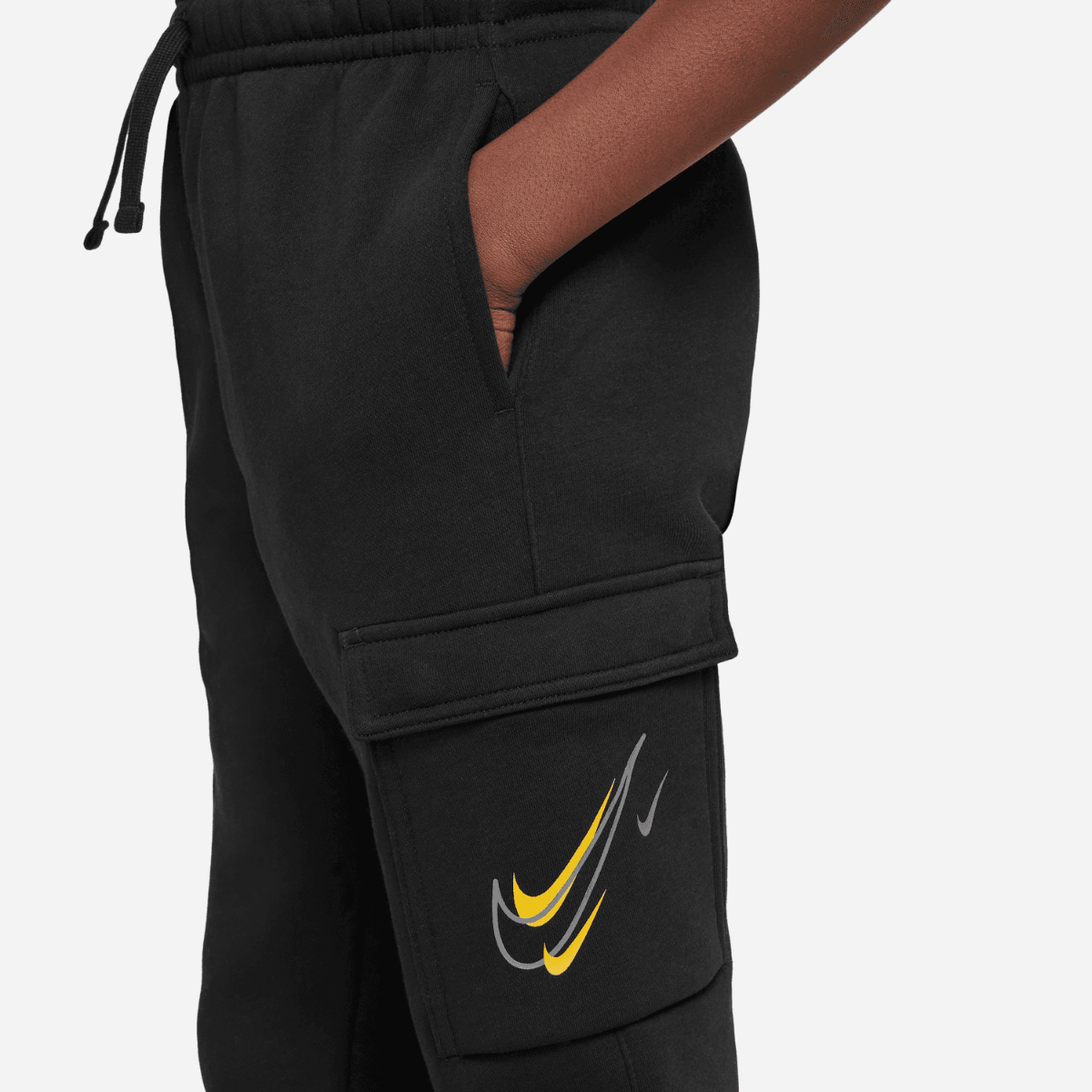 Pantalones Nike Sportswear Cargo Junior - Negro/Gris/Amarillo