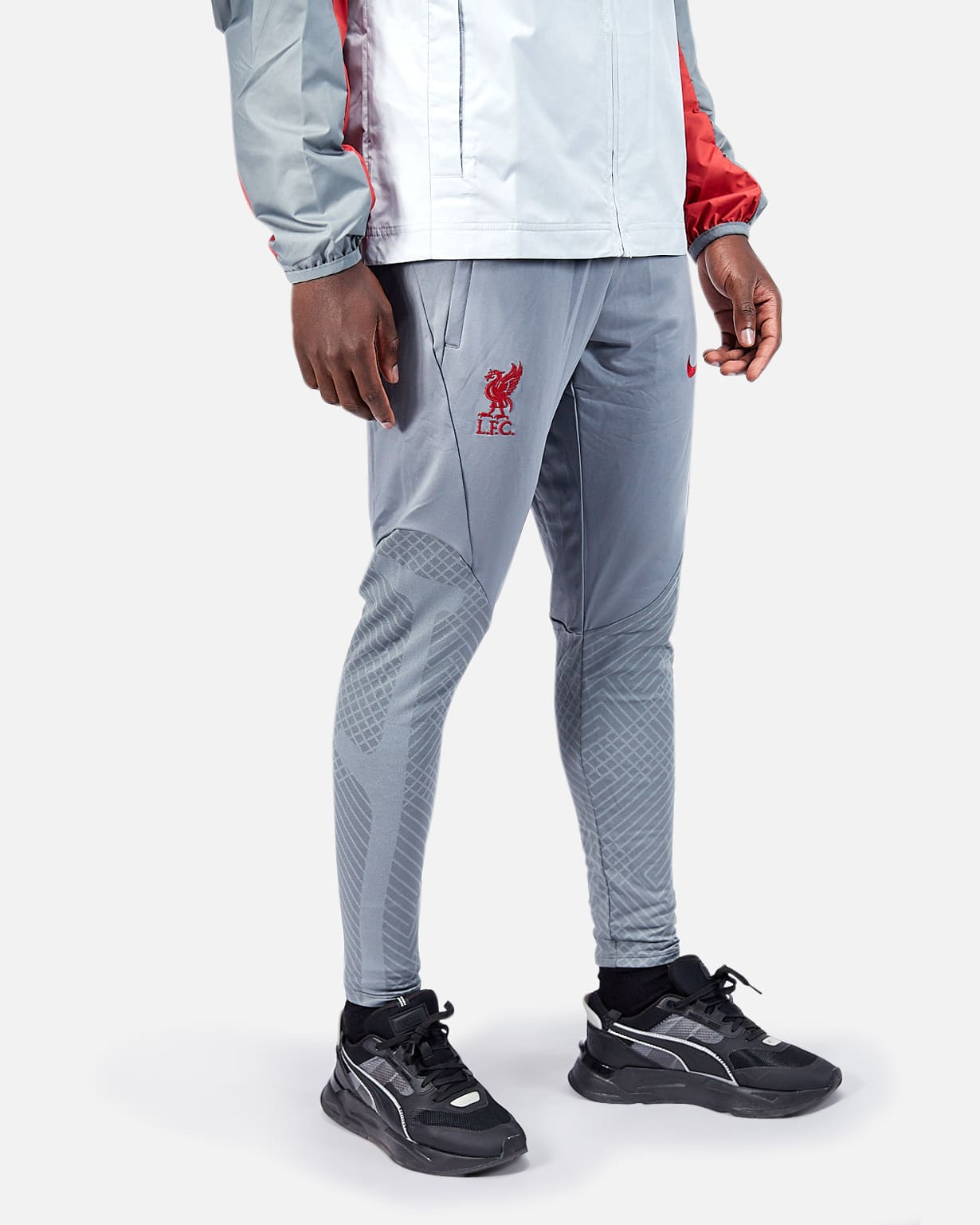 Liverpool Trainingshose 2022/2023 – Grau/Rot