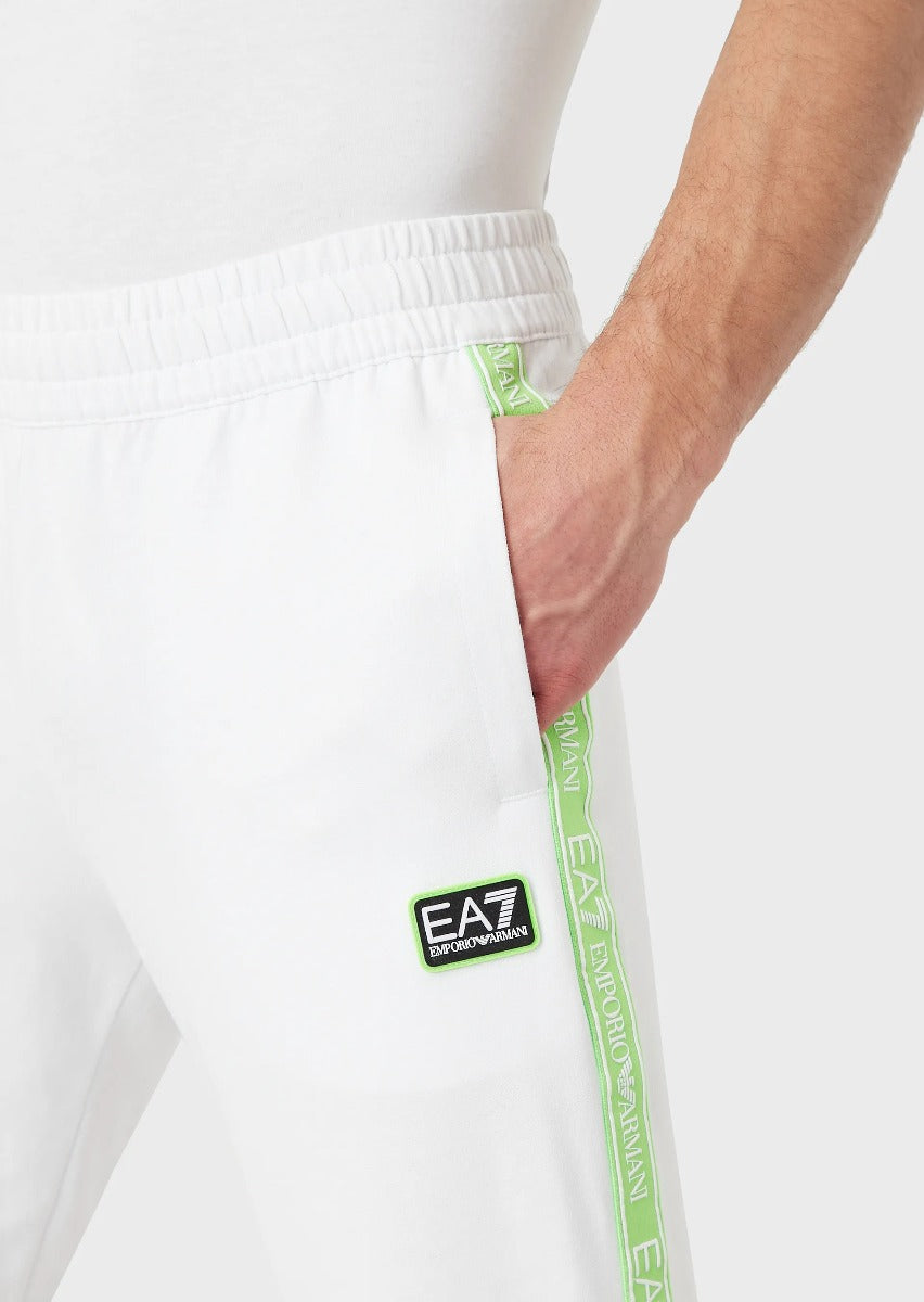 Emporio Armani EA7 Logo Series Trousers - White/Green