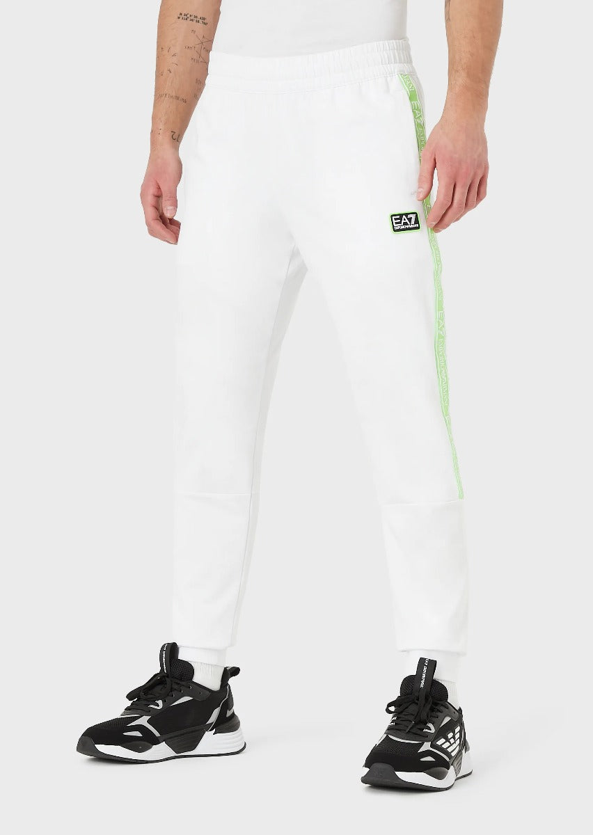Emporio Armani EA7 Logo Series Trousers - White/Green