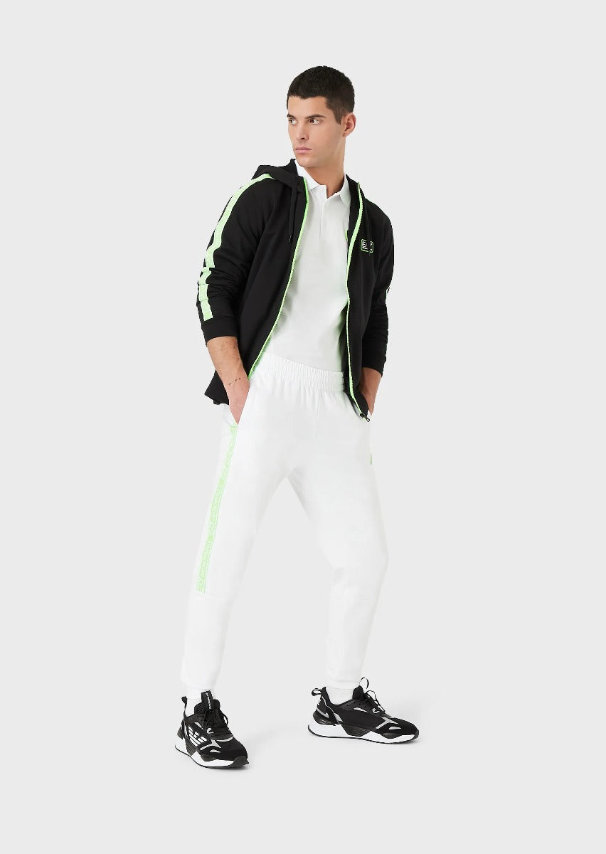 Emporio Armani EA7 Logo Series Trousers - White/Green