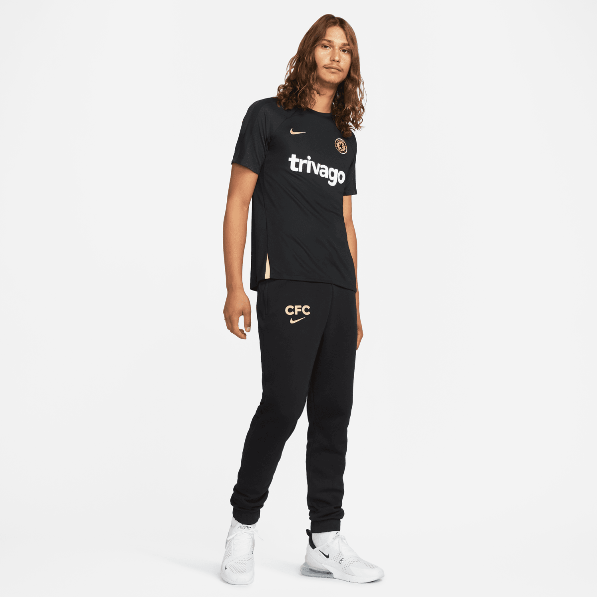 Pantalon d'entrainement Chelsea - Noir/Doré
