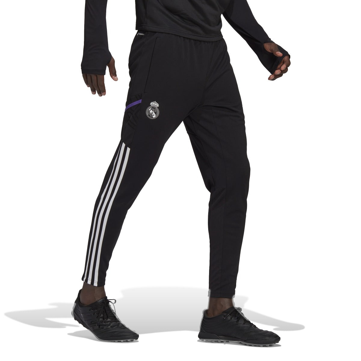 Pantaloni da allenamento Real Madrid Condivo 2022/2023 - Nero/Bianco/Viola