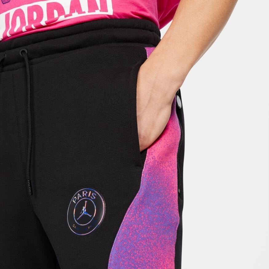 Pantalones PSG X Jordan Fleece 2020/2021 - Negro/Rosa