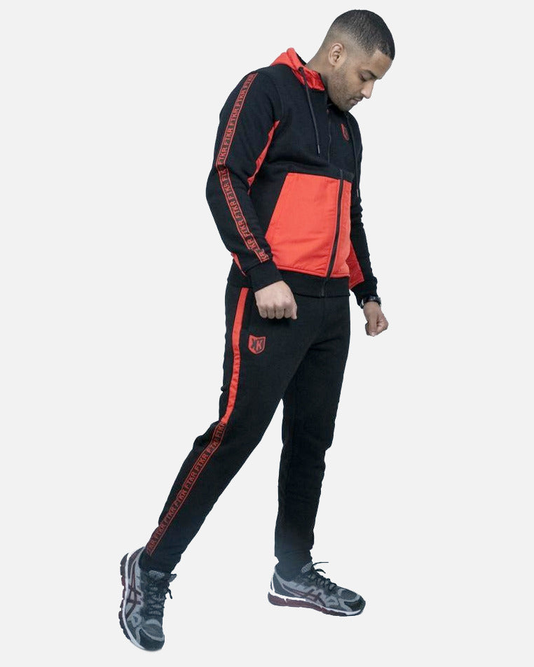 Pantalon jogging FK Sicarios IV - Noir/Rouge