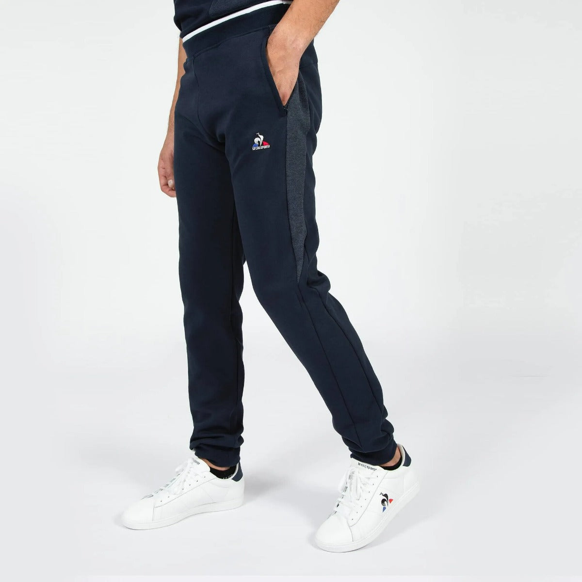 Pantalon jogging Le Coq Sportif Saison - Bleu/Blanc