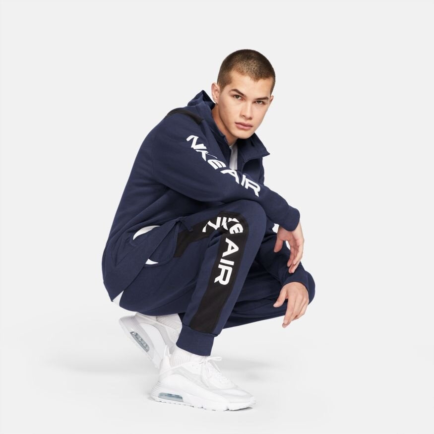 Nike Air Fleece Joggers - Blue/Black/White