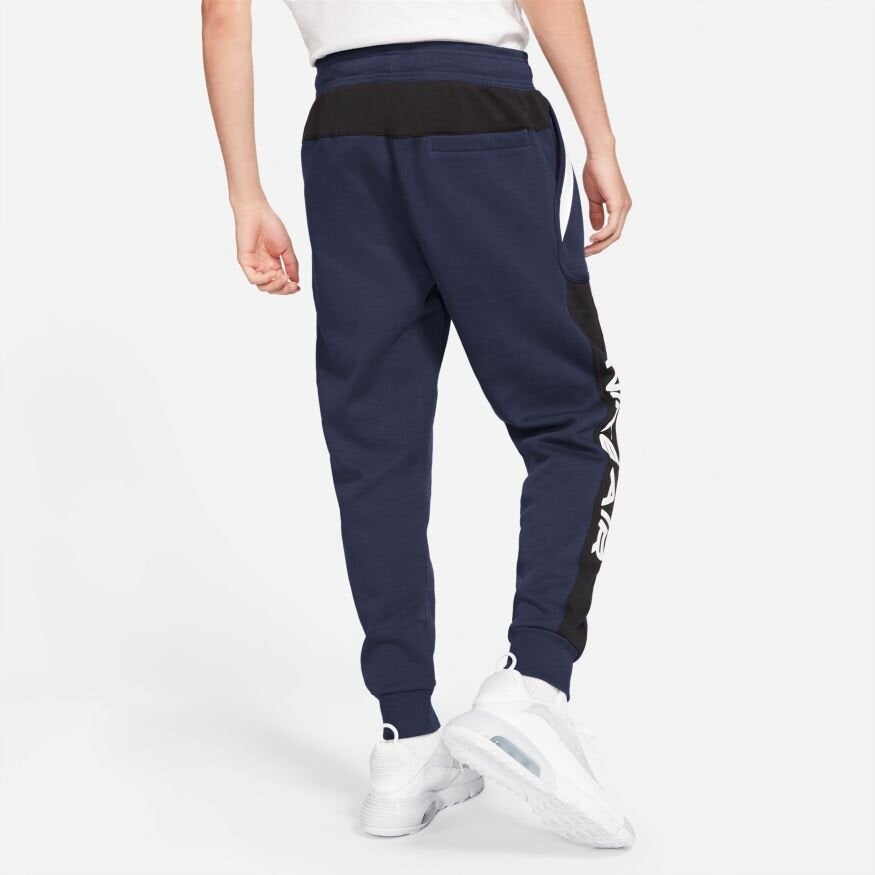 Pantalon jogging Nike Air Fleece - Bleu/Noir/Blanc