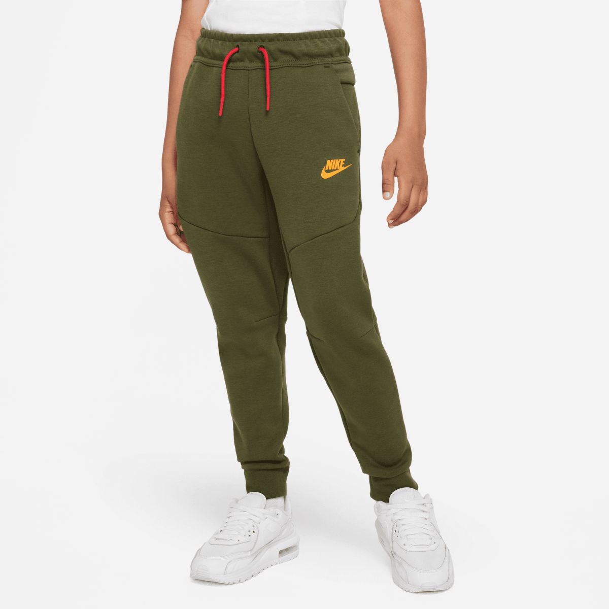 Pantalon jogging Nike Tech Fleece Junior - Kaki/Noir