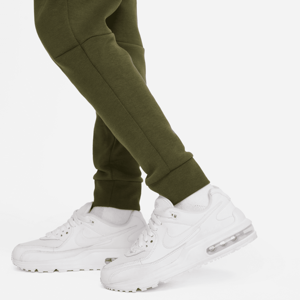 Pantalon jogging Nike Tech Fleece Junior - Kaki/Noir