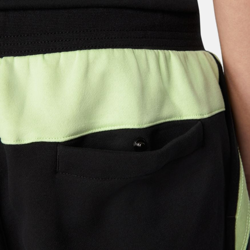 Pantaloni Nike Air Fleece - Nero/Verde Neon