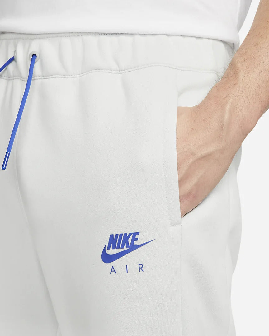 Nike Air Fleece Brushed Trousers - White/Blue/Grey
