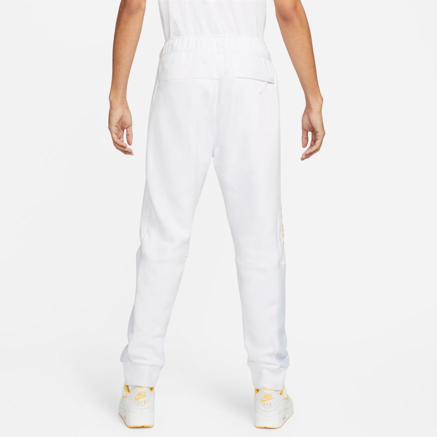 Pantalon Nike Air fleece brossé  - Blanc/Doré