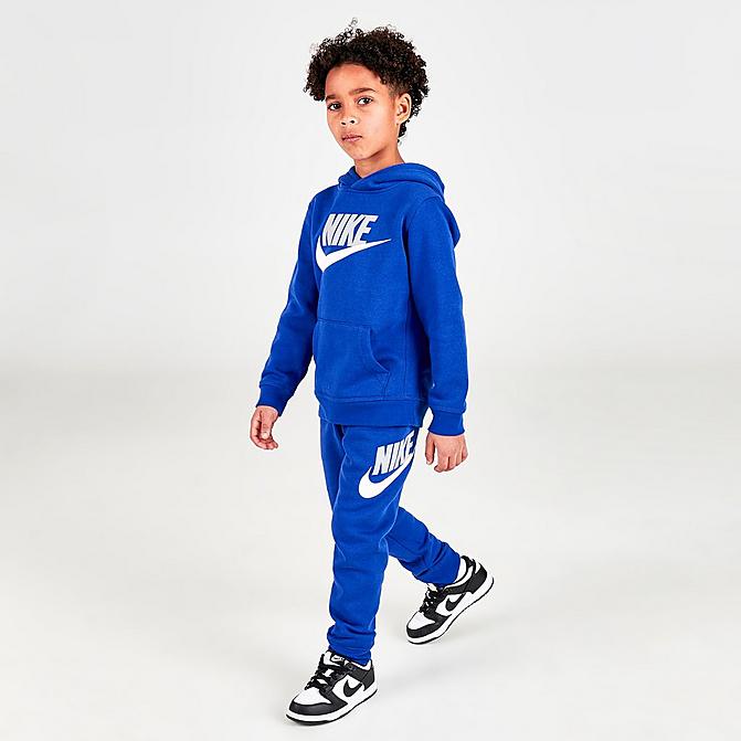 Pantaloni Nike Sportswear Club Fleece Bambini - Blu/Bianco