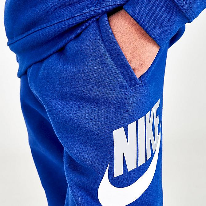 Pantaloni Nike Sportswear Club Fleece Bambini - Blu/Bianco