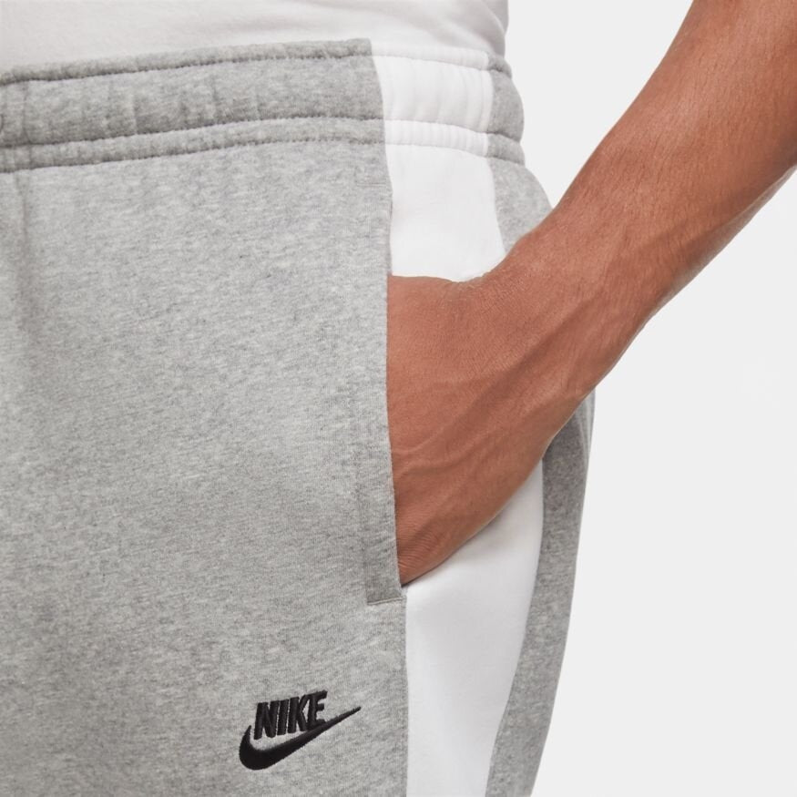 Pantalon Nike Sportswear Fleece – Grau/Weiß