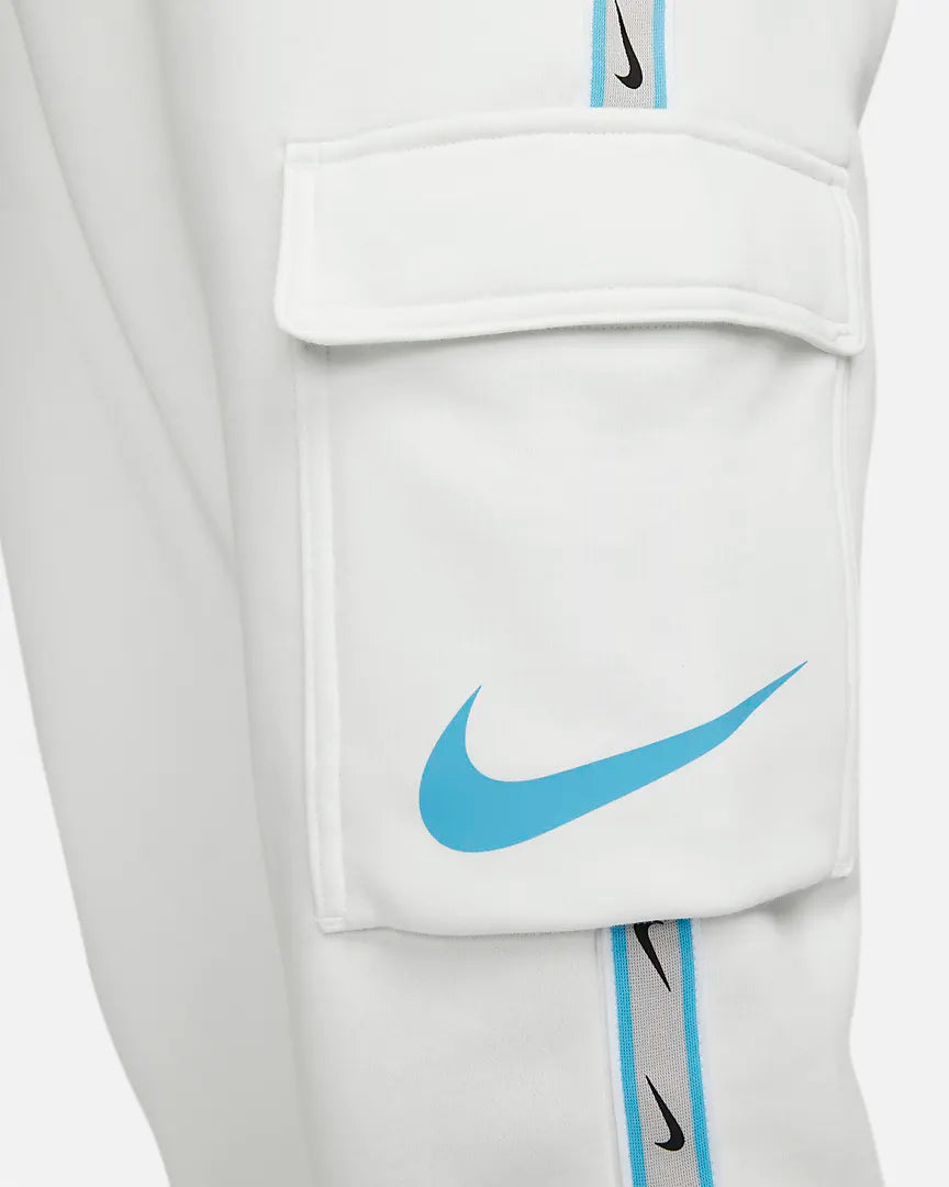 Pantalón Nike Sportswear Repeat - Blanco/Azul/Gris