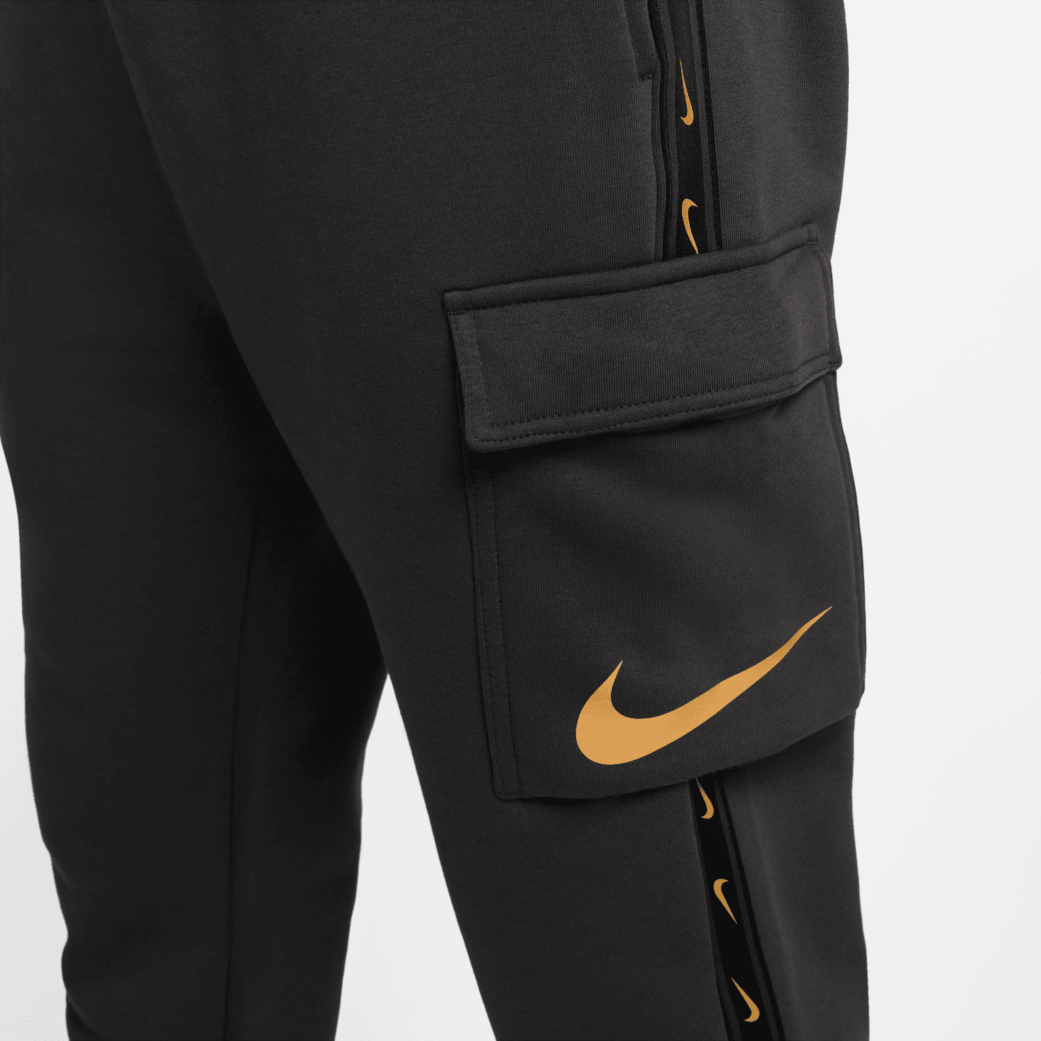 Nike Sportswear Repeat Pants - Grey/Black/Gold