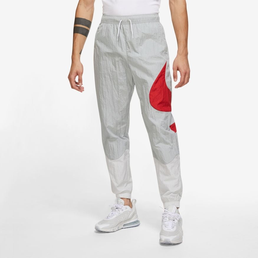Nike Sportswear Swoosh Pants - Grey/White/Red