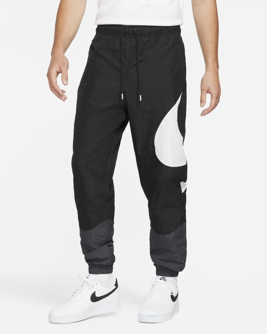 Nike Sportswear Swoosh Pants - Black/White – Footkorner