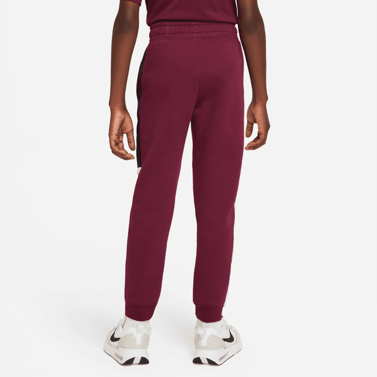 Pantalon Nike Sportswear Tech Fleece Junior - Bordeaux/Blanc/Noir