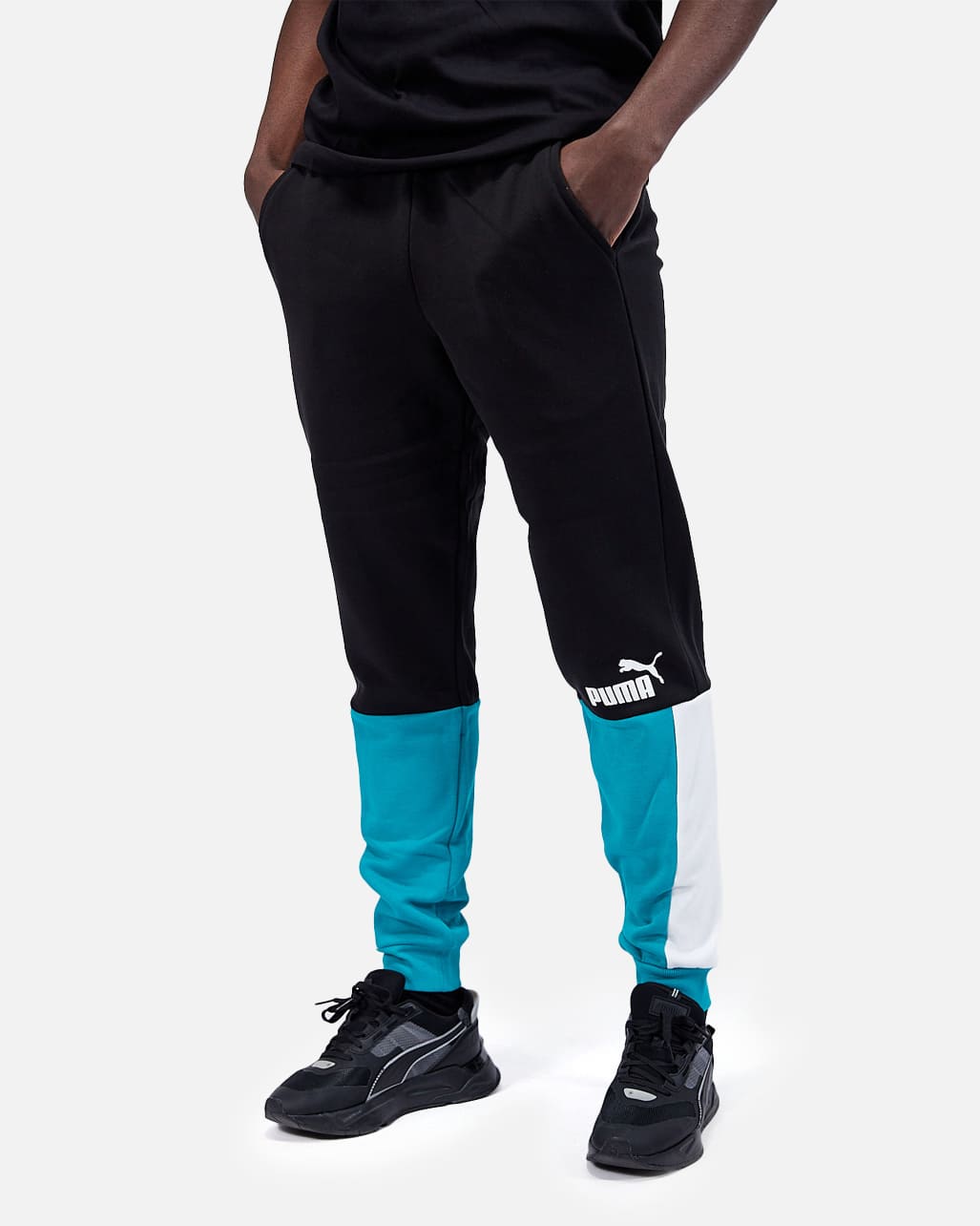 Pantalon Puma Track Pants - Noir/Vert/Blanc