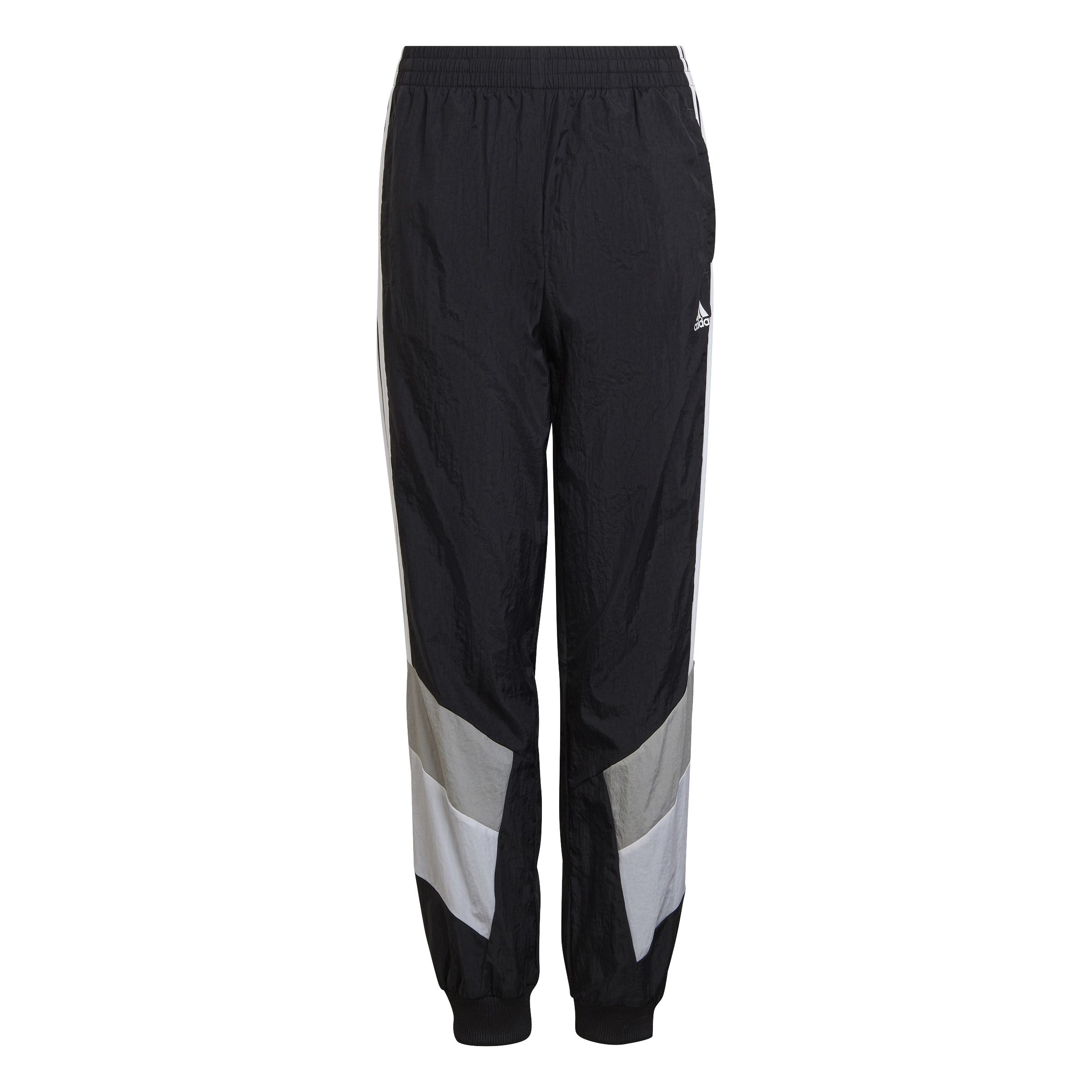 Pantalon de survêtement Adidas Colorblock Junior - Noir/Gris/Blanc