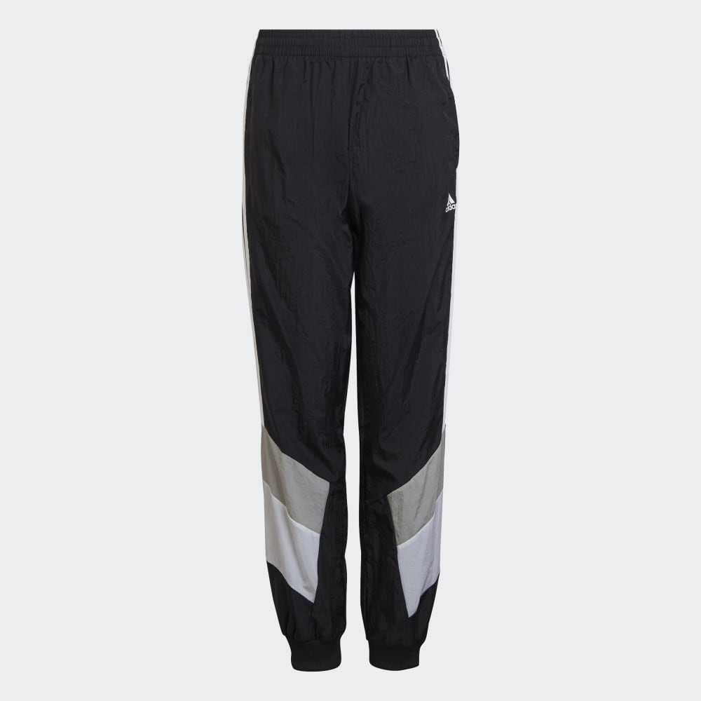 Pantalon de survêtement Adidas Colorblock Junior - Noir/Gris/Blanc